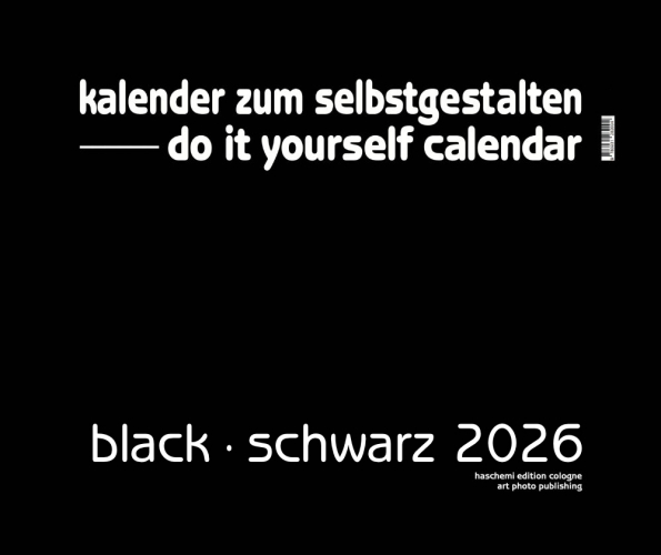 BLACK . SCHWARZ BLANKOKALENDER . DIY . BASTEL . SELBSTGESTALTEN